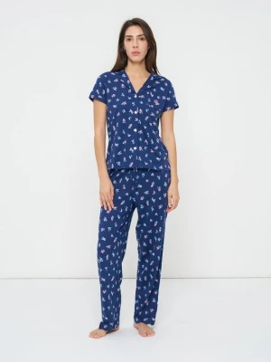 Zestaw bielizny nocnej Lauren Ralph Lauren granatowy