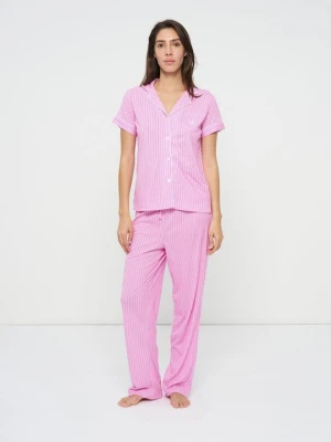 Zestaw bielizny nocnej Lauren Ralph Lauren jasnoróżowy