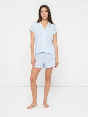 Zestaw bielizny nocnej Lauren Ralph Lauren niebieski