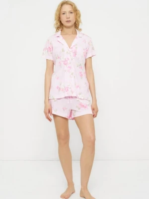 Zestaw bielizny nocnej Lauren Ralph Lauren różowy