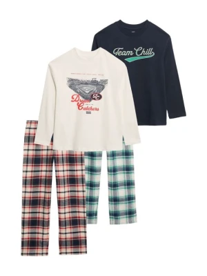Zestaw bielizny nocnej Marks & Spencer czerwony melanż