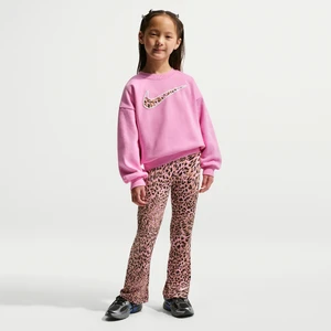 Zestaw bluza i legginsy z nadrukiem dla małych dzieci Nike - Różowy