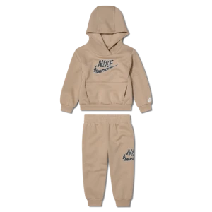Zestaw bluza z kapturem i joggery dla niemowląt (12–24 M) Nike - Brązowy