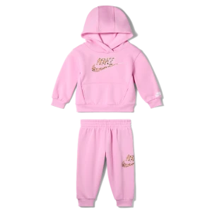 Zestaw bluza z kapturem i joggery dla niemowląt (12–24 M) Nike - Różowy