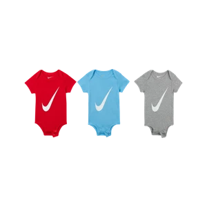 Zestaw body dla niemowląt (0-6 M) Nike (3 szt.) - Czerwony