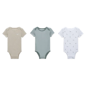 Zestaw body dla niemowląt Mix and Match Nike E1D1 (0–9 M) (3 szt.) - Wielokolorowe