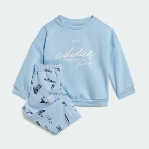 Zestaw Brand Love Joggers Kids Adidas niebieski