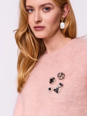 Zestaw broszek z perłowymi koralikami TARANKO