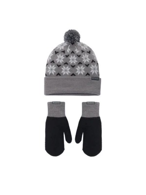 Zestaw czapka i rękawiczki Columbia Snowflake 2180781 Szary ciemny
