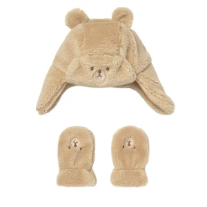 Zestaw Czapka i Rękawiczki Mayoral 10023 Beżowy