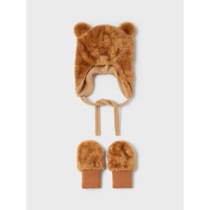 Zestaw Czapka i Rękawiczki NAME IT 13206456 Brązowy