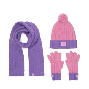 Zestaw czapka, szalik i rękawiczki Roxy RX-KF-001-AW24 Fioletowy