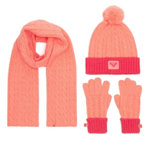 Zestaw czapka, szalik i rękawiczki Roxy RX-KF-001-AW24 Pomarańczowy