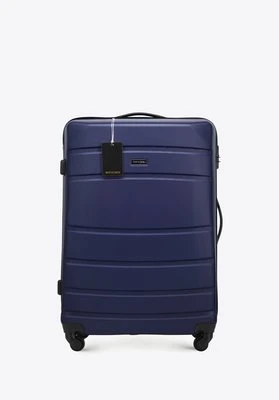 Zestaw: duża walizka z ABS-u z zawieszką granatowy Wittchen