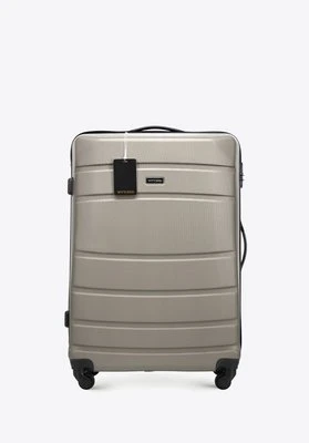 Zestaw: duża walizka z ABS-u z zawieszką szampański Wittchen