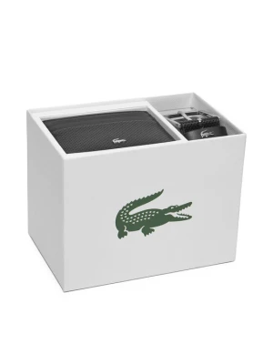 Zestaw etui na karty i pasek Lacoste RC4092 Czarny