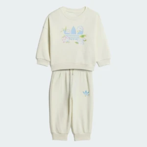 ZESTAW FLOWER CREW Adidas Off White