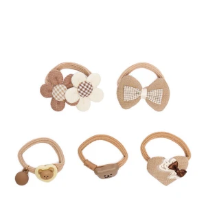 Zestaw gumek do włosów DeeZee CEO-ACCCS-DEEZEE-03 Brązowy