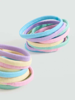 Zestaw gumek do włosów różowy - Dzieci - Rozmiar uniwersalny - MANGO KIDS