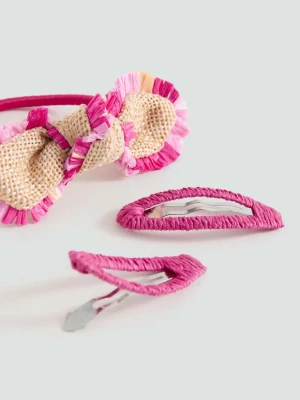 Zestaw gumek i spinek piaskowy - Dzieci - Rozmiar uniwersalny - MANGO KIDS