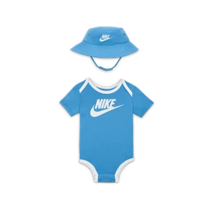 Zestaw kapelusz i body dla niemowląt Core Nike - Niebieski