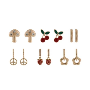 Zestaw kolczyków Aldo Charmiies 13994892 Złoty