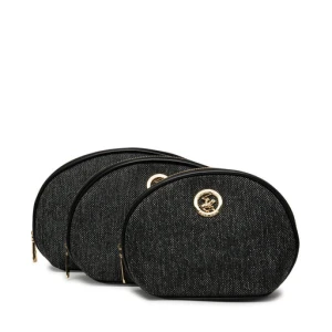 Zestaw kosmetyczek Beverly Hills Polo Club BHPC-U1-007-SS25 (3-pack) Czarny
