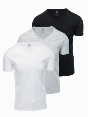Zestaw koszulek bawełnianych V-NECK 3-pak - mix V11 Z29
 -                                    XXL