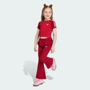 ZESTAW KOSZULKA I LEGGINSY SLIM KNITTED Adidas Team Victory Red