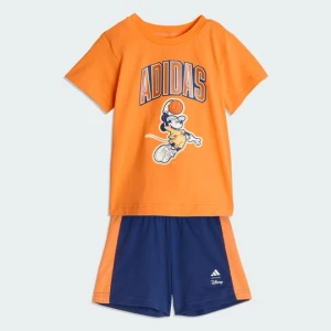 ZESTAW KOSZULKI I SZORTÓW ADIDAS DISNEY MYSZKA MICKEY pomarańczowy