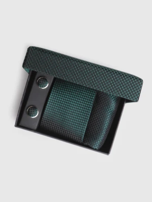 Zestaw krawat z poszetką i spinką 00002A61SXA Giacomo Conti