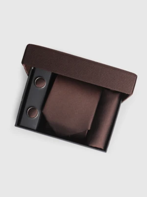 Zestaw krawat z poszetką i spinką 00004B80GXA Giacomo Conti