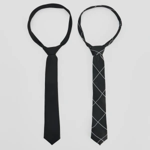 Zestaw krawatów w kolorze czarnym i grafitowym House