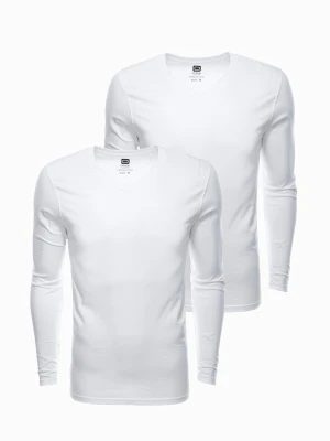 Zestaw longsleeve męski V-NECK - mix 2-pak V3 Ombre Clothing