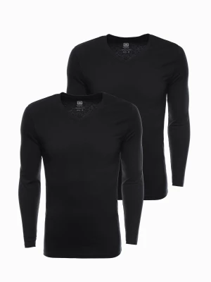 Zestaw longsleeve męski V-NECK - mix 2-pak V4 Z41
 -                                    M