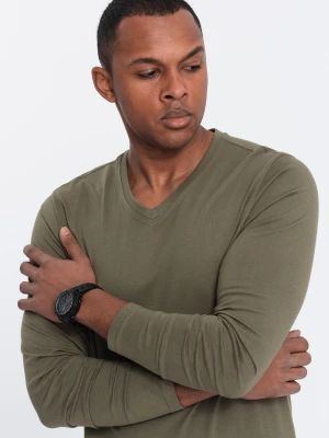Zestaw longsleeve męski V-NECK - mix 2-pak V5 Z41
 -                                    M Ombre