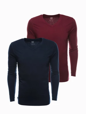 Zestaw longsleeve męski V-NECK - mix 2-pak V7 Z41
 -                                    L