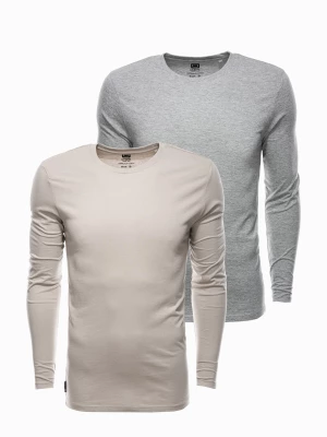 Zestaw longsleeve męski z długim rękawem 2-pak - mix V3 Z43
 -                                    L