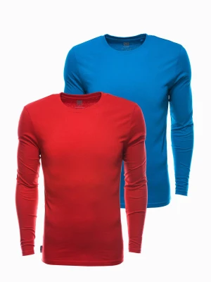 Zestaw longsleeve męski z długim rękawem 2-pak - mix V5 Z43
 -                                    M Ombre