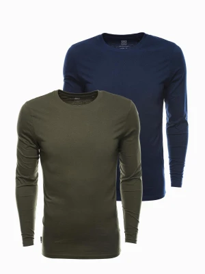 Zestaw longsleeve męski z długim rękawem 2-pak - mix V7 Z43
 -                                    M Ombre