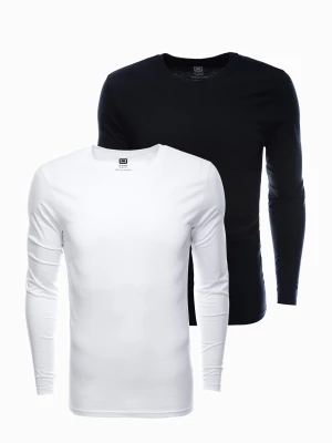 Zestaw longsleeve męski z długim rękawem 2-pak - mix V8 Z43
 -                                    L