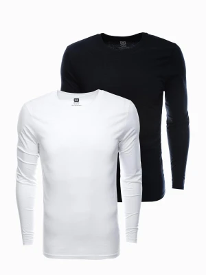 Zestaw longsleeve męski z długim rękawem 2-pak - mix V8 Z43
 -                                    M Ombre