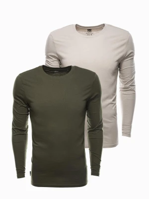 Zestaw longsleeve męski z długim rękawem 2-pak - mix V9 Z43
 -                                    M Ombre