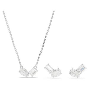 Zestaw Mesmera, Szlify różnorodne, Biały, Powłoka z rodu Swarovski