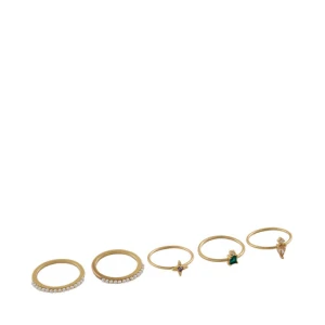 Zestaw pierścionków Aldo Comfort 13994834 Złoty