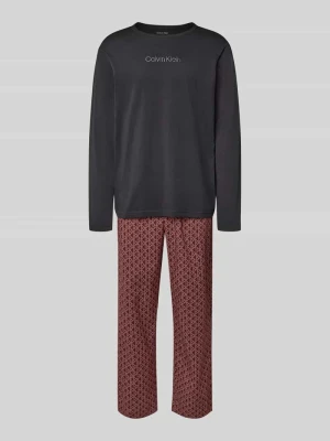 Zestaw piżamowy o kroju relaxed fit z wyhaftowanym logo Calvin Klein Underwear