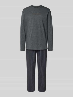 Zestaw piżamowy o kroju relaxed fit z wyhaftowanym logo Calvin Klein Underwear
