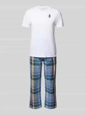 Zestaw piżamowy o kroju relaxed fit z wyhaftowanym logo model ‘Sleep’ Polo Ralph Lauren Underwear