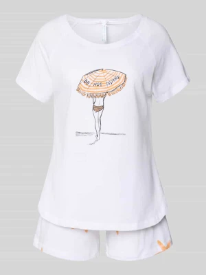 Zestaw piżamowy składający się z t-shirtu i szortów model „Sommerliebe” LOUIS & LOUISA