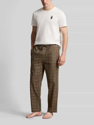 Zestaw piżamowy z czystej bawełny Polo Ralph Lauren Ciemnobrązowy